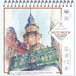 Скетчбук 280х280 20л,на гребне "Fine Line QUADRO SUPERBIG AQUARELLE LUX" (ПОЛИНОМ)