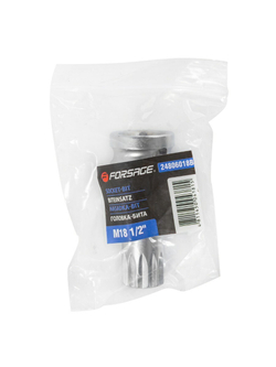 Головка-бита SPLINE с отверстием M18 (L-60мм)1/2'' Forsage F-24806018B