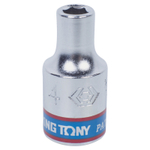 KING TONY (233504M) Головка торцевая стандартная шестигранная 1/4", 4 мм