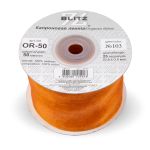 Лента капроновая (органза) 50.0 мм / 22.8±1 метра, 103 коричневый, Blitz OR-50
