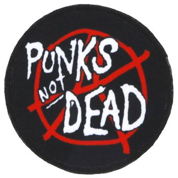 Нашивка Punk Not Dead круглая (7004)
