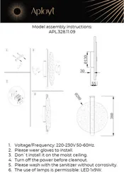 Настенный светильник Lorentayn APL.328.11.09 Aployt