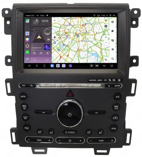 Магнитола для Ford Edge 2010-2015 - Kuberg SF-9065-A QLed, Android 13, Быстрейшая, CarPlay, SIM-слот
