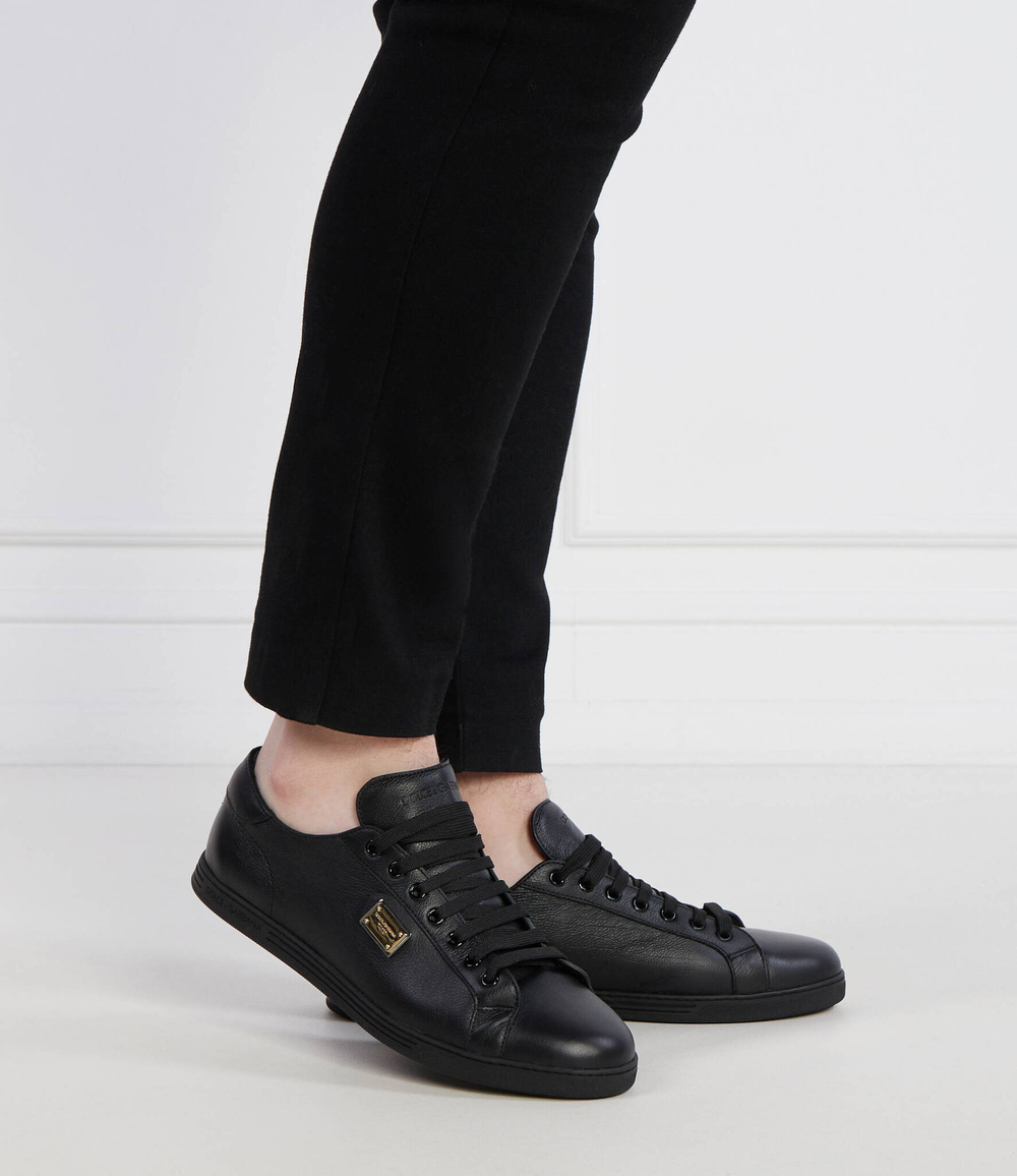 Кожаные кроссовки Dolce & Gabbana - черный(CS1735 AN990)