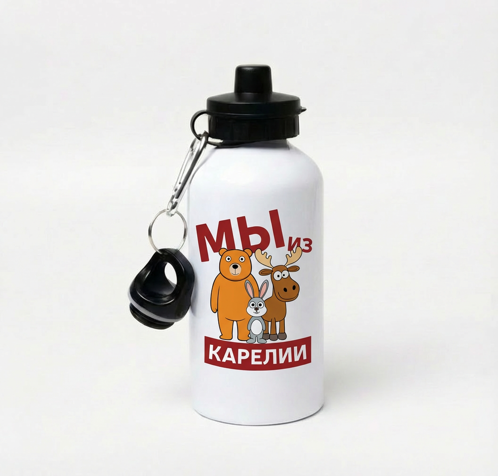 Металлическая бутылка «Карелия», 400 мл (в ассортименте)