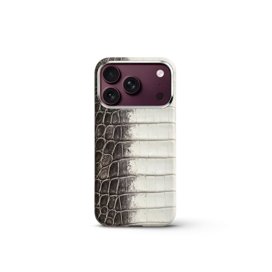 Чехол для iPhone 18 - Натуральная кожа Гималайского крокодила