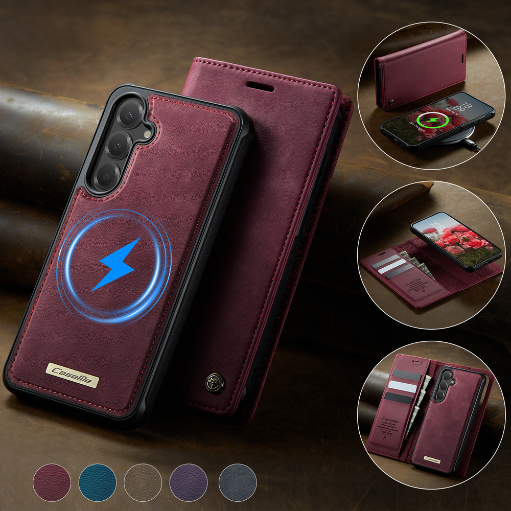 Чехол-кошелек CaseMe 2 in 1 MagSafe Samsung Galaxy S25+