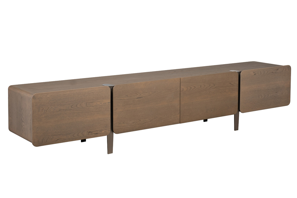 Тумба под телевизор 240x42x50см Garda Decor Smooth в скандинавском стиле