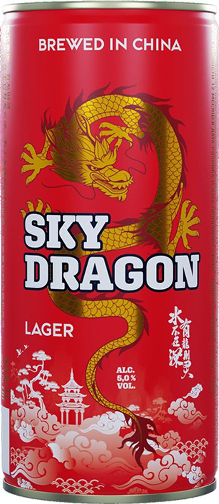 Пиво Скай Дрэгон / Небесный Дракон / Sky Dragon 1л - банка