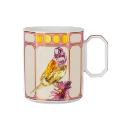 Кружка "Rosenthal SWAROVSKI Зяблик", розовая, 390мл