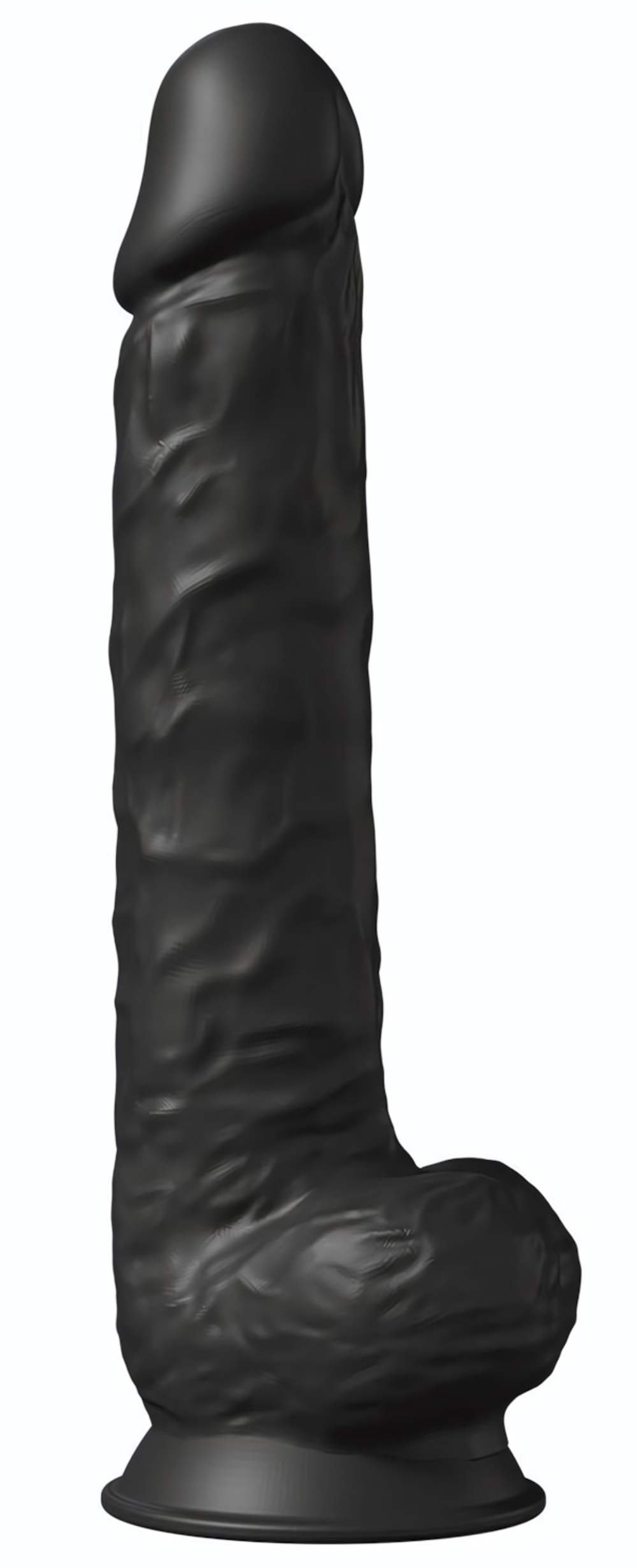 Черный фаллоимитатор-гигант Model 1 - 38 см. (Цвет: черный)