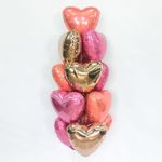 Шар (19"/48 см) Сердце, Коралловый