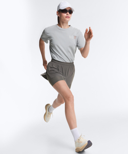 Oysho Футболка Boxy с надписью из смесового хлопка, серый
