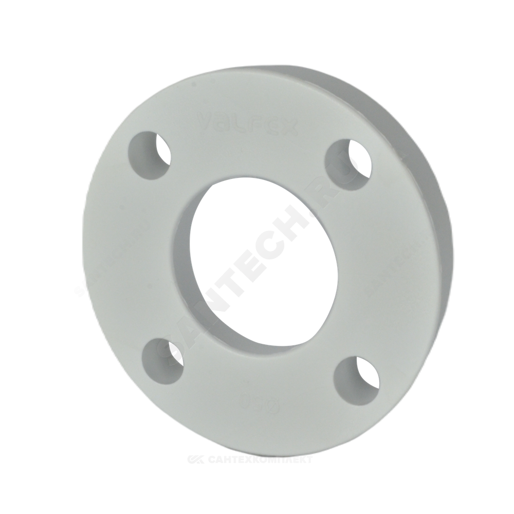 Фланец PP-R белый Ду 80 Ру25 для бурта PP-R Дн 90 VALFEX 10188090