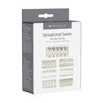 Набор из 7 прозрачных насадок Sensual Seven Textured Sleeves (Цвет: прозрачный)