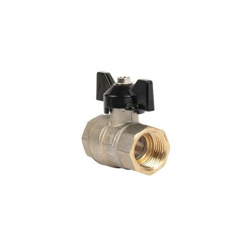 Кран шаровый ВР 1/2" бабочка с биркой LD Pride