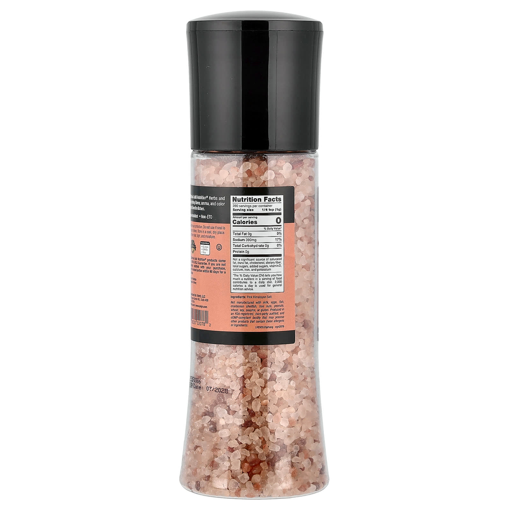 California Gold Nutrition, Foods, розовая гималайская соль в мельнице, 390 г (13,76 унции)