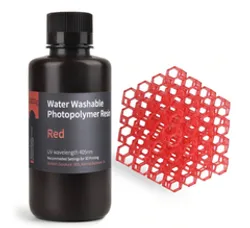 Фотография — Фотополимер Elegoo Water Washable Resin красный 1 л