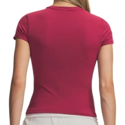 Женская теннисная футболка Under Armour Motion Fitted - claret/burgundy