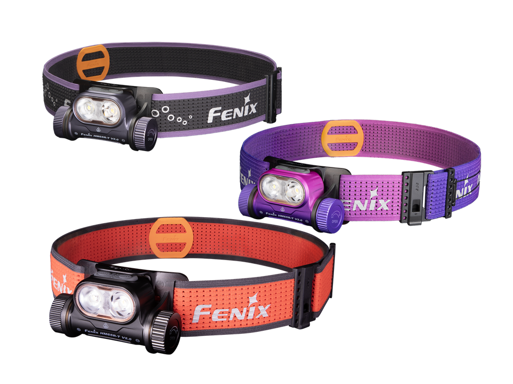 Налобный фонарь Fenix HM65R-T V2.0 небула, 1600 люмен, два источника света белый и теплый белый свет