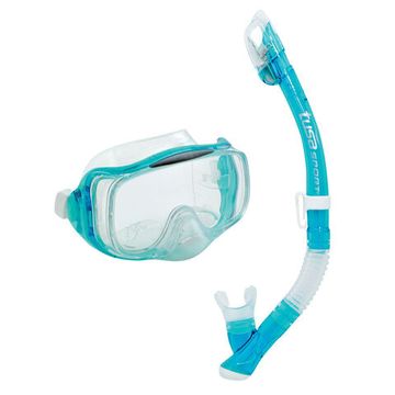 Набор маска+трубка в сумке TUSA Sport UCR-3325P прозрачный/голубой