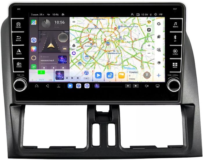 Магнитола для Volvo XC60 2008-2013 - Kuberg SF-9004 (кнопки и крутилки) Android 13, Быстрая, CarPlay, 4G SIM-слот