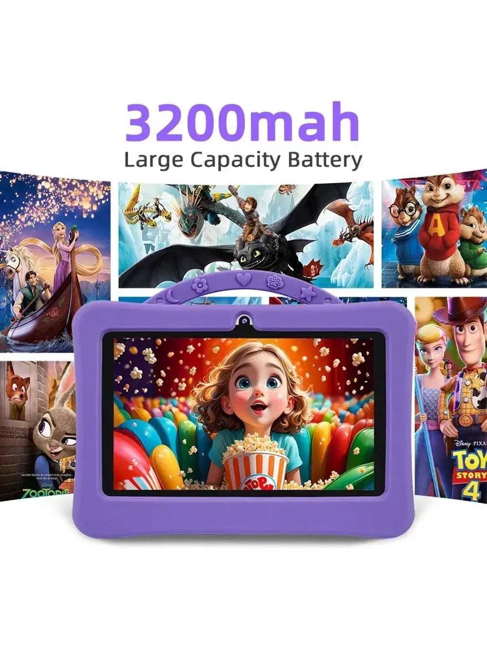 Детский планшет Npad 702, 7" 1 ГБ/16 ГБ, фиолетовый