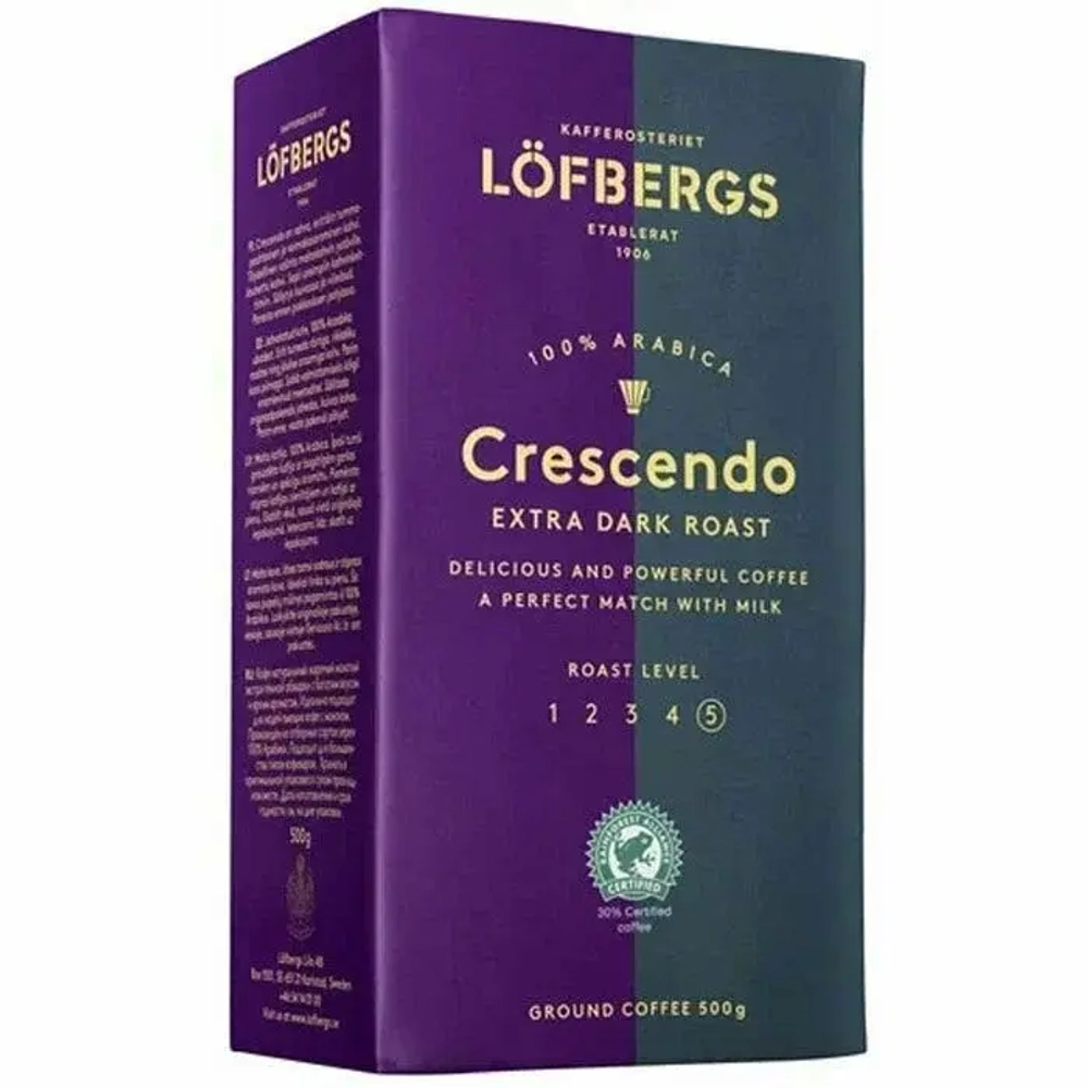 Кофе Löfbergs Crescendo, молотый, 500г. Лофбергс