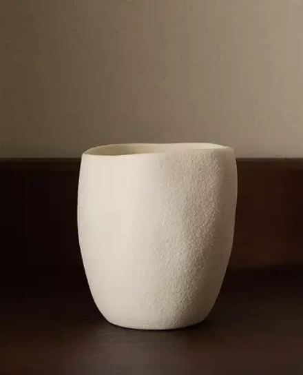 ZARA HOME СТАКАН ДЛЯ ЗУБНЫХ ЩЕТОК С РЕЛЬЕФНЫМ УЗОРОМ, БЕЛЫЙ