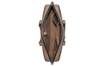 COACH Graham Pebbled Leather Laptop Bag, Crossbody Bag, Briefcase Large Men"s Khaki