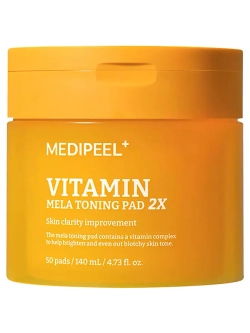 Medi-Peel Vitamin Mela Toning Pad 2Х витаминные пэды для лица для тонуса и сияния кожи