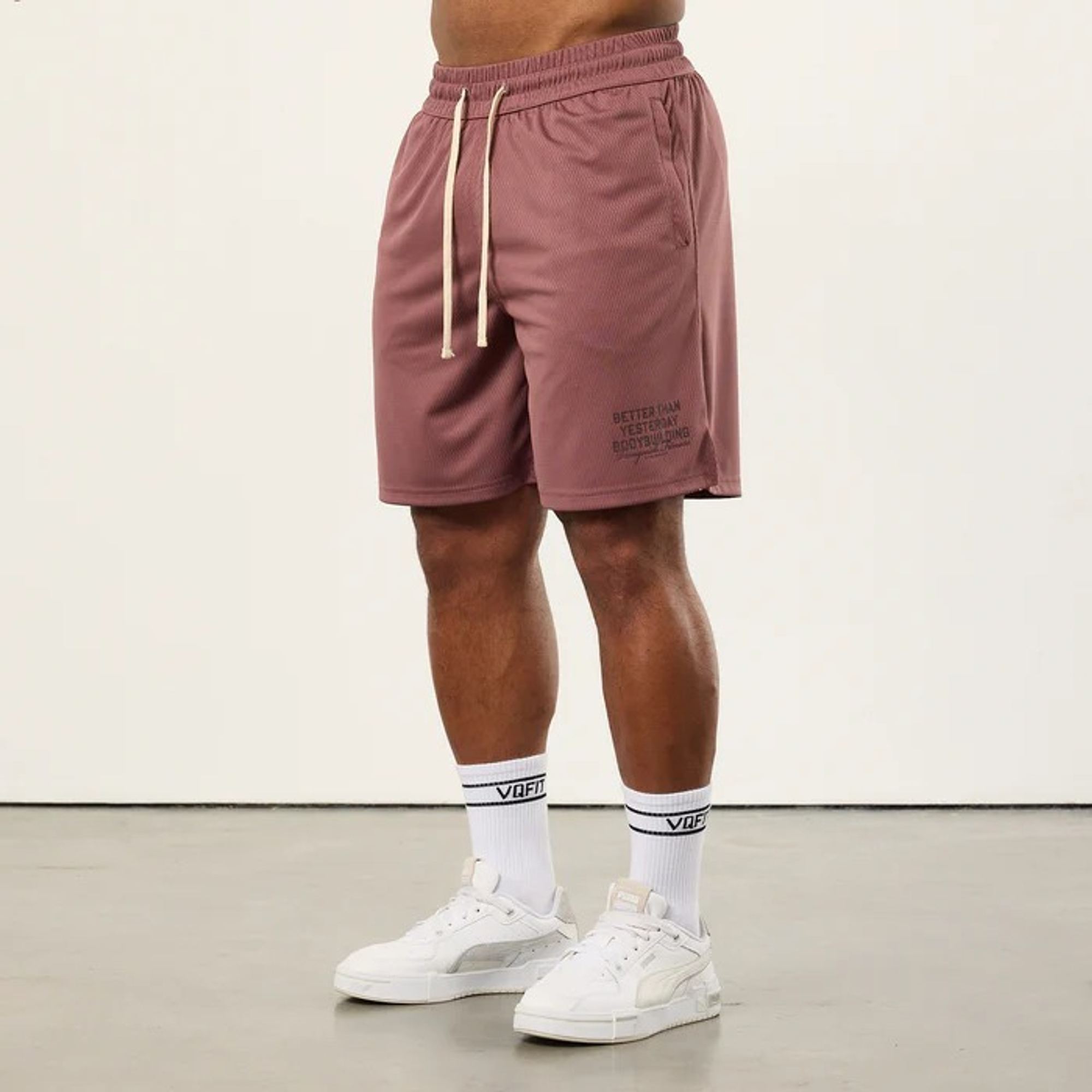 Шорты VANQUISH Bodybuilding Mesh Shorts Dark Mauve