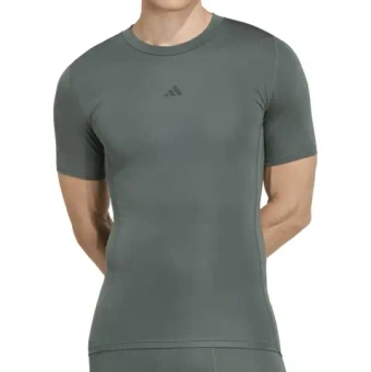 Мужская теннисная футболка Adidas Techfit Compression Training - legend ivy