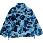 A Bathing Ape Bathing Ape Fw25 Velvet Feel Coat синий