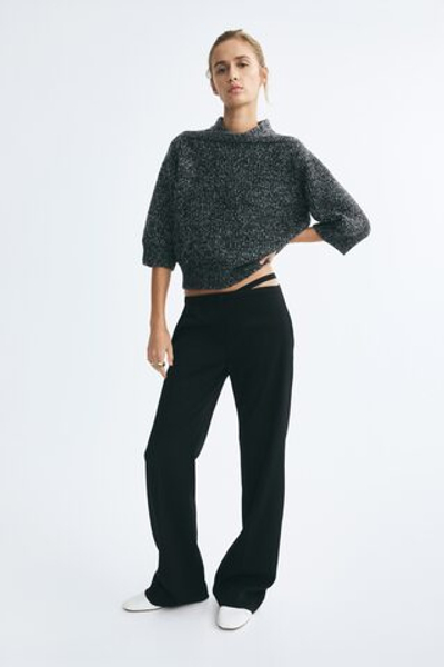 Свитер с короткими рукавами — круглый вырез - H&M