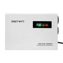Настенный стабилизатор напряжения 1500 Вт SMARTWATT AVR SLIM 1500RW