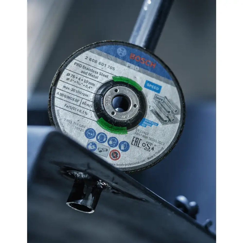 Круг шлифовальный 76х10х4 мм Expert for INOX BOSCH 2608601705