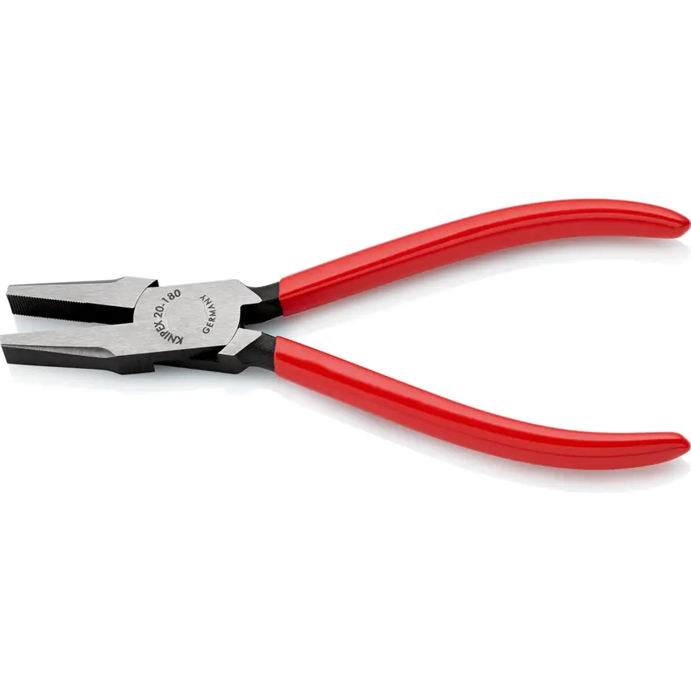Плоскогубцы с гладкими губками черненые 180 мм Knipex 20 01 180