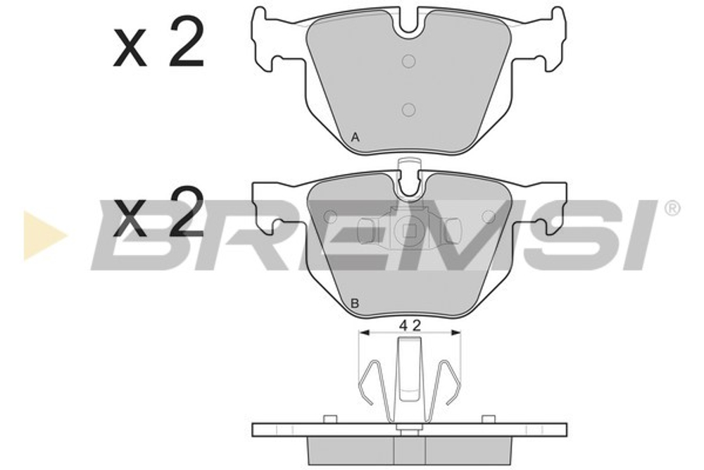BREMSI - BP3263-BMS - Brake Pad Set, disc brake