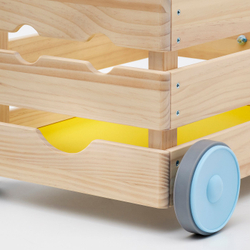 IKEA FLISAT  (ИКЕА ФЛИСАТ)  -  Ящик для игрушек на колёсиках 38x43x29 см
