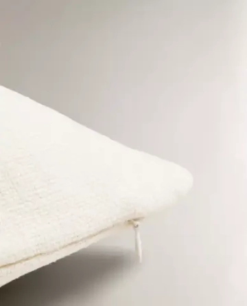 ZARA HOME НАВОЛОЧКА ДЛЯ ДЕКОРАТИВНОЙ ПОДУШКИ С ПРИНТОМ "КРАБ", ЖЕЛТОВАТО-БЕЛЫЙ