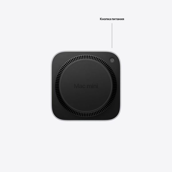 Настольный компьютер Apple Mac mini 2026 MHQM4LL/A (M6 12-Core CPU, GPU 12-Core, 24 ГБ, 512 ГБ), серебристый