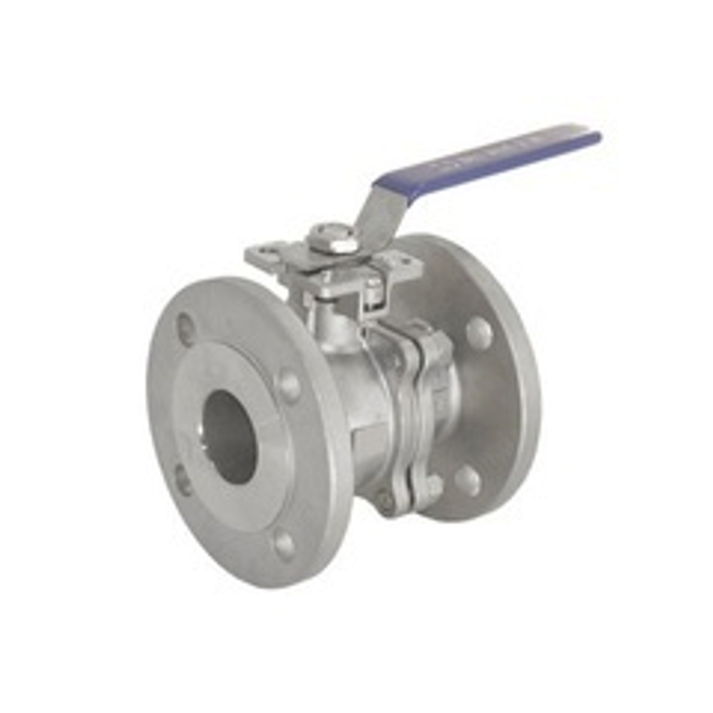 Кран шаровый фланцевый под привод нержавеющий (2PC), AISI304 DN25 (1"), (CF8), PN16