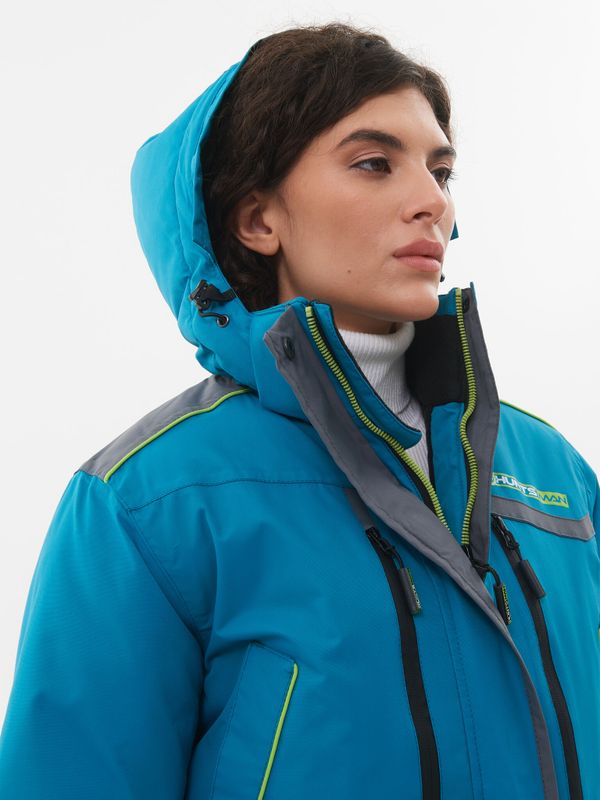 Костюм зимний Женский Siberia Lady ткань Breathable цвет Бирюза/Серый