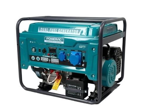 Электростанция гибридная (газ-бензин) Powerac Eco PR9000 Winter 2 в 1