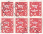 9 марок, Норвегия, 1950-1970-е