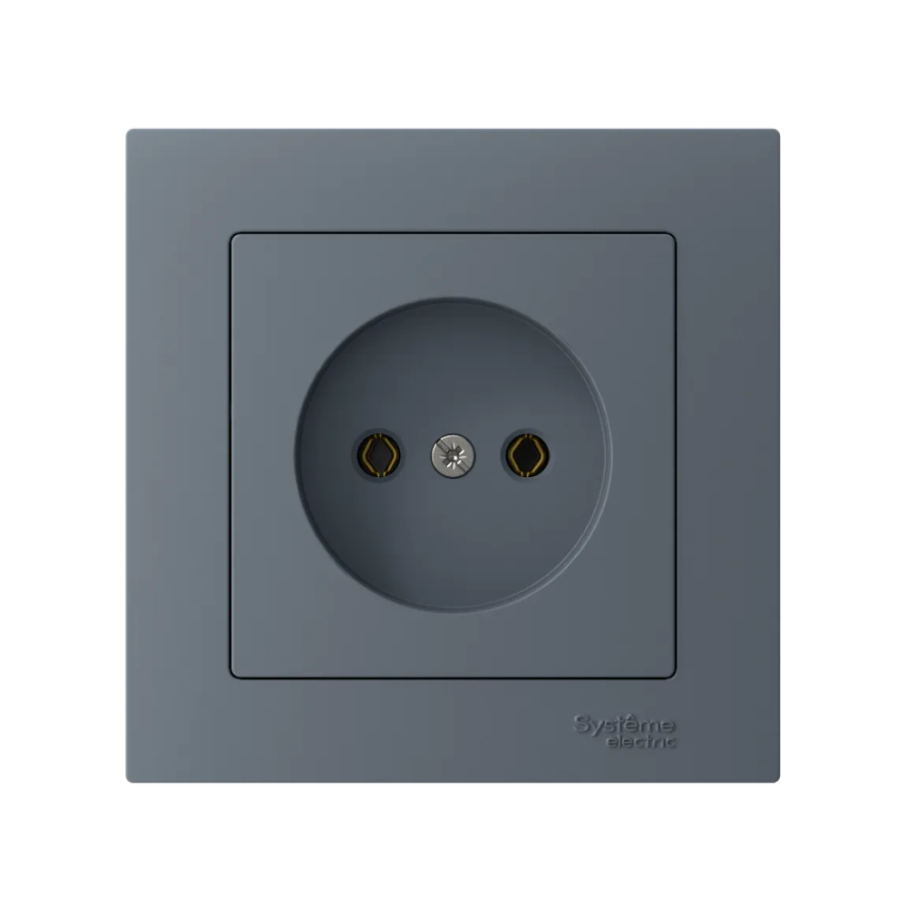 ATLASDESIGN РОЗЕТКА без заземления без шторок, 16А, в сборе, быстрозажим. клем., ГРИФЕЛЬ