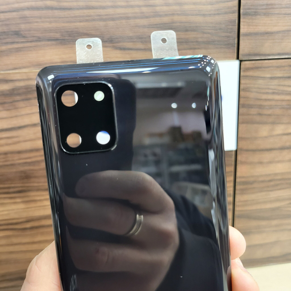 Крышка для Samsung Note 10 Lite - задняя панель премиум качество (чёрного цвета)