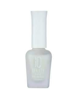 IQ Beauty Укрепитель для ослабленных и ломких ногтей с коллоидным золотом Gold Hardener, 12,5 мл Молочный с золотистым мерцанием