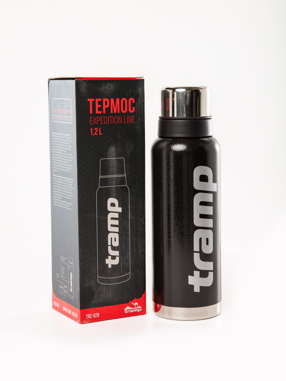 Термос Tramp 1200 мл нержавейка TRC-028 Черный